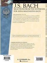 Selections From The Notebook For Anna Magdalena Bach - BACH