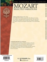 Selected Variations - MOZART - Partition - Piano