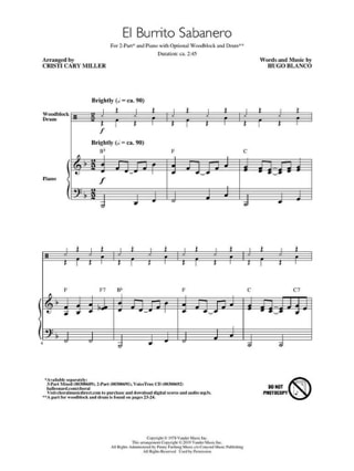 El Burrito Sabanero - Pedro José Blanco - Partition