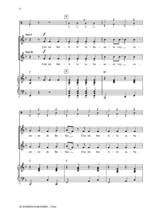 El Burrito Sabanero - Pedro José Blanco - Partition
