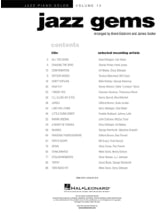 Jazz Piano Solos Volume 13 - Jazz Gems - Partition - Jazz