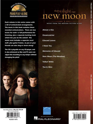 Piano Play-Along Volume 94 - Twilight New Moon - Partition