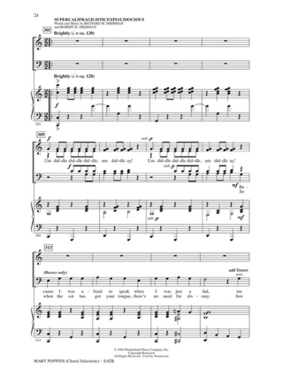 Mary Poppins - Sherman Richard - Partition