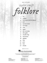 Folklore - Taylor Swift - Partition - Pop / Rock