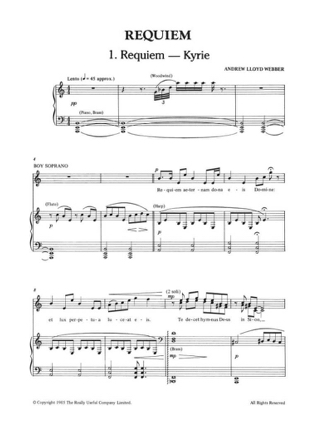 Requiem - Webber Andrew Lloyd - Partition - Chœur