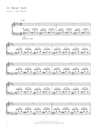 Kerber - Yann Tiersen - Partition - Chanson française