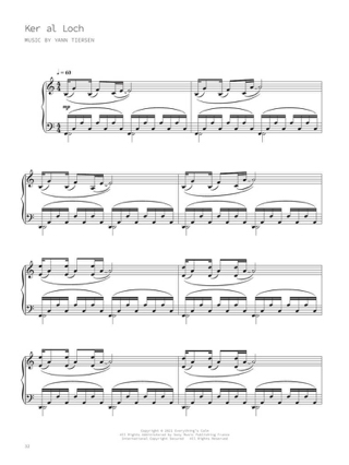 Kerber - Yann Tiersen - Partition - Chanson française