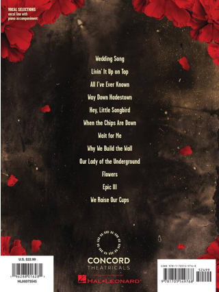 Hadestown - Anaïs Mitchell - Partition - Comédie musicale