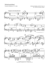 Schicksalslied - BRAHMS - Partition