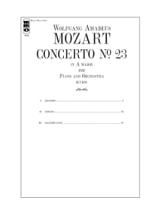 Concerto Pour Piano n° 23 En la Majeur KV 488 - MOZART - Partition