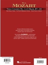 Concerto pour violon n°3 en sol majeur - MOZART - Partition
