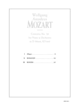 Concerto Pour Piano N° 20 En Ré Mineur KV 466 - MOZART - Partition