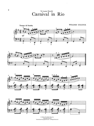 Carnival in Rio - William Gillock - Partition