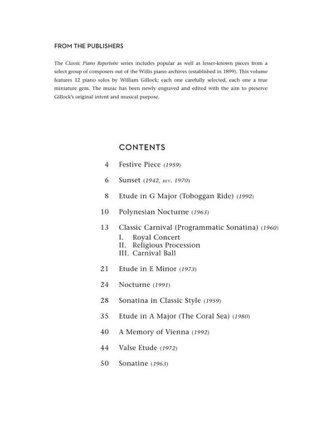 Classic Piano Repertoire - William Gillock - Partition - Piano