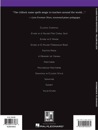 Classic Piano Repertoire - William Gillock - Partition - Piano