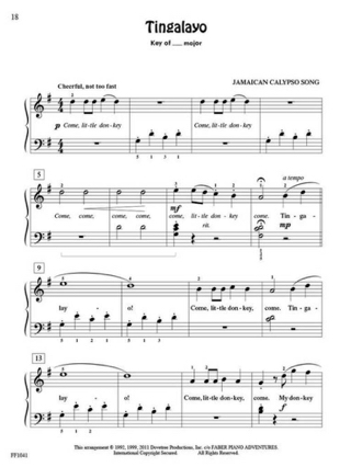 ChordTime Piano Kids' Songs Level 2B - Partition
