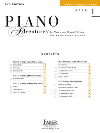 Piano Adventures - Performance Book - Level 4