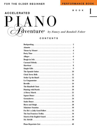 Accelerated Piano Adventures - Performance Book 1