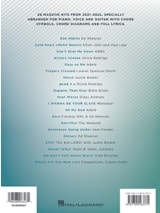 Chart Hits of 2021-2022 - Piano Chant Guitare - Partition - Pop / Rock
