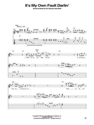 Anthology - Guitar Recorded Versions - B.B. King - Partition - Jazz