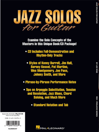 Jazz Solos For Guitar - Les Wise - Partition - Jazz