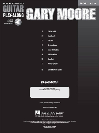 Gary Moore - Play-Along 139 - Partition