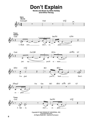 Billie Holiday - Pro Vocal 33 - Partition