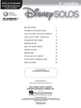 Disney Solos - DISNEY - Partition - Cor