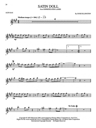 Jazz & Blues - Partition - Saxophone