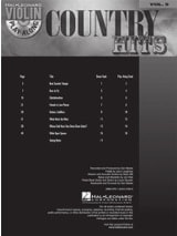Violin play-along volume 9 - Country Hits - Partition - Violon