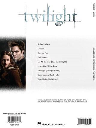 Twilight - Partition - Violon