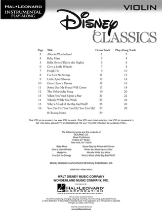Disney Classics - DISNEY - Partition - Violon