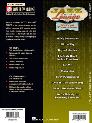 Jazz play-along volume 95 - Jazz At The Lounge - Partition - Jazz