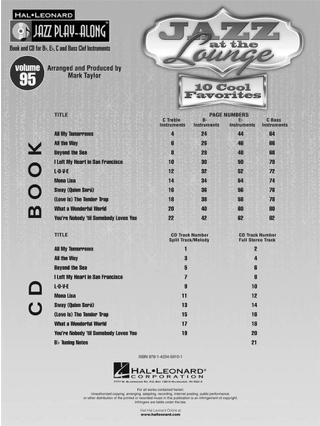 Jazz play-along volume 95 - Jazz At The Lounge - Partition - Jazz