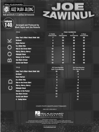 10 Favorite Tunes - Joe Zawinul - Partition