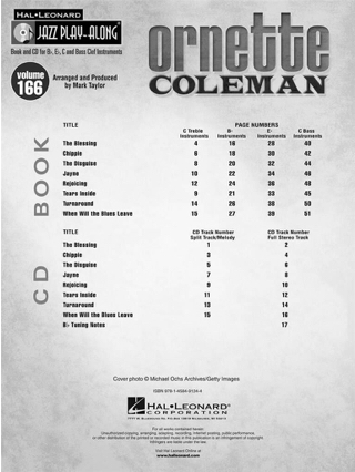 Jazz Play-Along Volume 166 - Ornette Coleman - Ornette Coleman