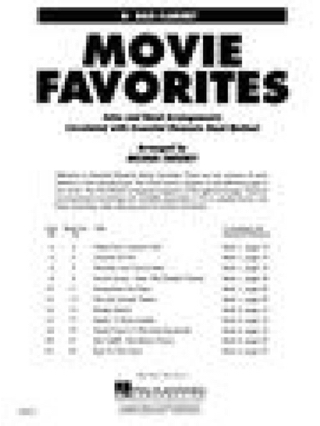 Movie Favorites - Bb Bass Clarinet - Partition - Ensembles, Bands