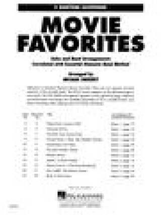 Movie Favorites - Eb Baritone Saxophone - Partition - Ensembles, Bands