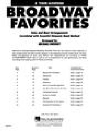 Essential Elements Broadway Favorites (Tenor Sax) - Partition