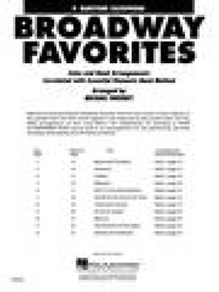 Essential Elements Broadway Favorites (BaritoneSax - Partition