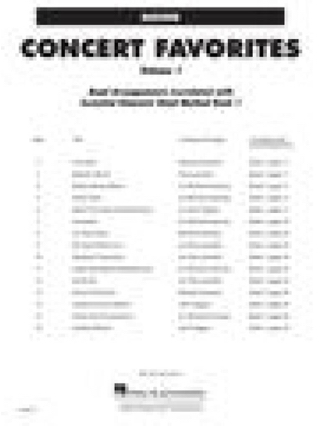 Concert favorites volume 1 Basson - Partition - Ensembles, Bands