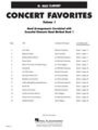 Concert favorites volume 1 Clarinette Basse Sib - Partition