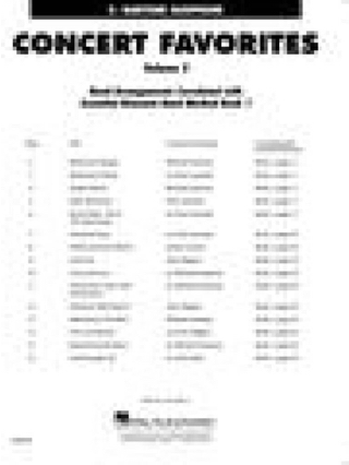 Concert Favorites Vol. 2 - Baritone Sax - Partition