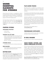 Essential Elements for Strings - Book 1- PROFESSEUR - Partition