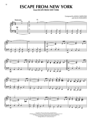 John Carpenter Sheet Music Collection - John Carpenter - Partition