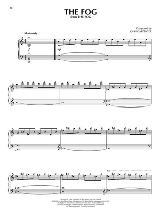 John Carpenter Sheet Music Collection - John Carpenter - Partition