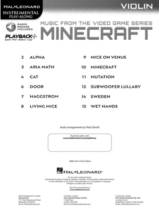 Minecraft - Music from the Video Game Series - Partition