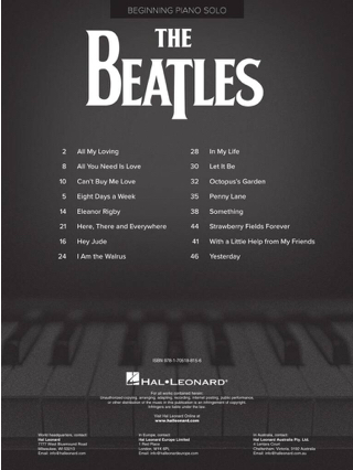 The Beatles - Piano Facile - Beatles - Partition - Pop / Rock