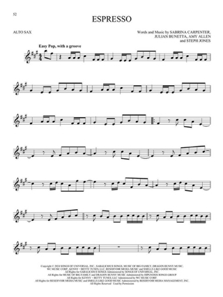 101 Top Hits - Saxophone Alto - Partition - Saxophone