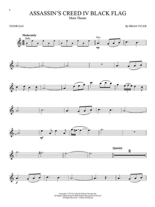 Popular Video Game Music - Partition - Saxophone